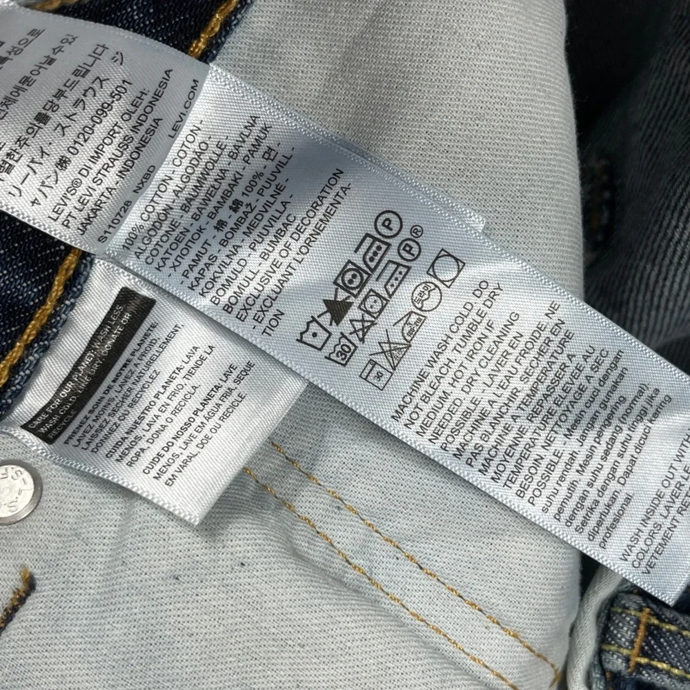 Levis‎ 565 Loose Fit Jeans Mens 36x34 Blue Straight Leg Baggy Denim Casual